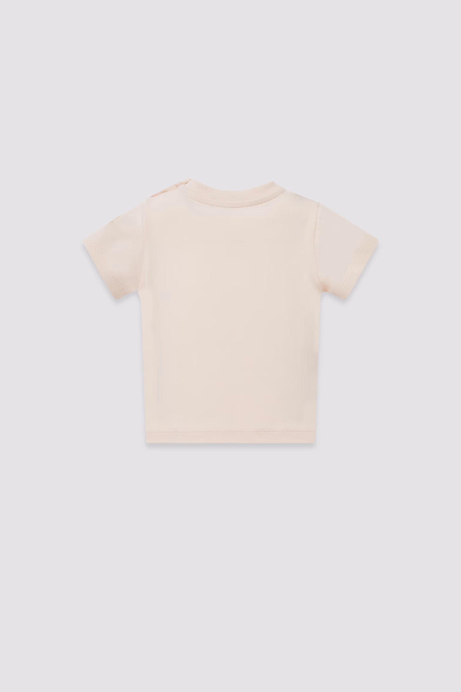Teddy Bear Motif Cotton T-Shirt Girl Light Pink Moncler 2